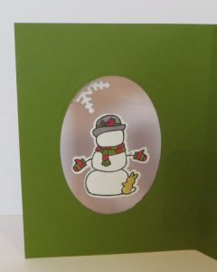 Project: Snowman Front and Back Acetate Window Card