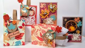 Projects: Thanksgiving Shaker Cards and Gift Bags