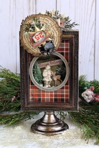 Project: Mixed Media Christmas Secret Santa Frame