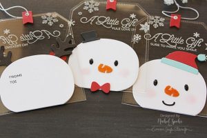 Project: Clear Snowman Gift Tags