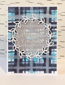 Technique: Card with DIY Plaid Background