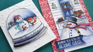 Technique: Winter Scene Cards with Water Color Markers