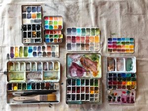 Tip: Setting Up Your Own Water Color Palette