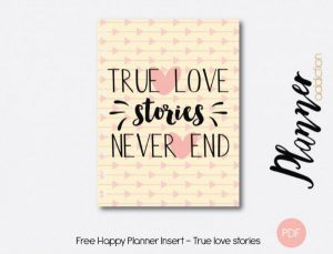 Download: Valentine Planner Insert