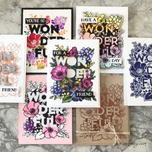 Projects: 7 Cards from 1 Stamp