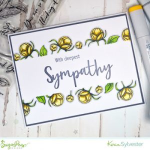 Tip: Floral Sympathy Card with Masking Technique