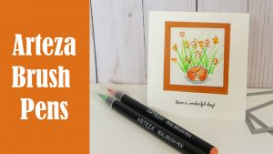 Product Review and Project: Fox Card with Arteza Brush Pens