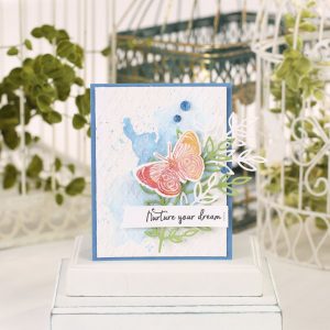 Stamped Canvas Card