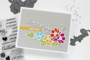 Inlaid Die Cutting Technique for a Spring Floral Card