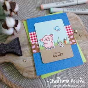 I Stamp Set used 4 Ways : Cute Pig Cards