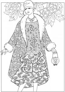 Six Jazz Age Fashion Coloring Pages