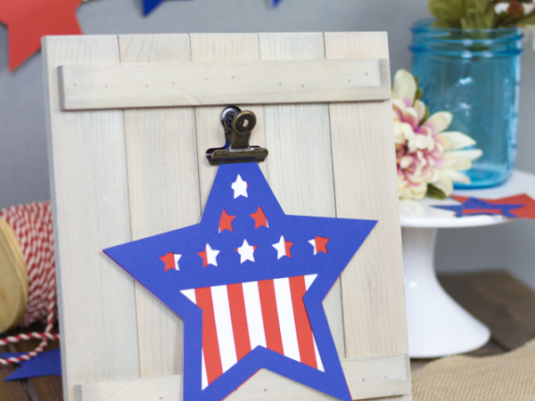 Happy 4th Star Die Cut