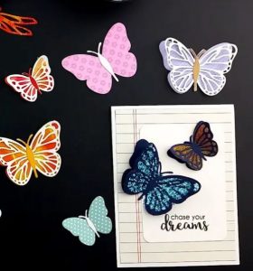 Butterfly Embellishments with Alcohol Inks