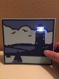 Light Up Lighthouse Card