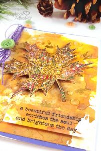 Fall Card with Mottled Foil Background