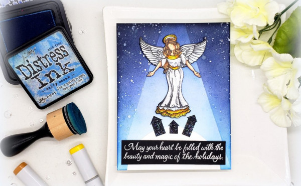 Angel Card with Spotlight Effect