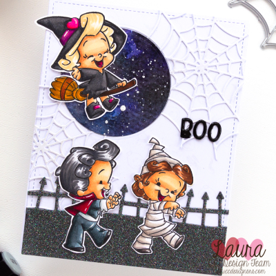 Trick or Treat Scene Card