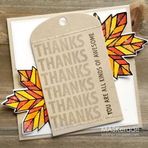 Modern Fall Leaves Card