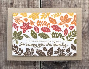 Fall Leaves Card with Distress Oxide Inks