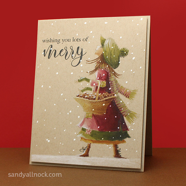 No-Line Stamping Christmas Card