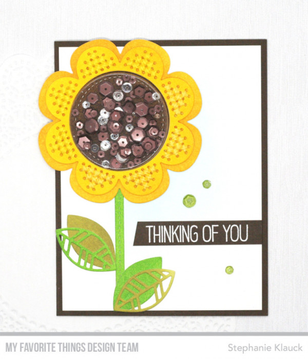 Sunflower Shaker Card