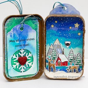 Christmas Scene Tin