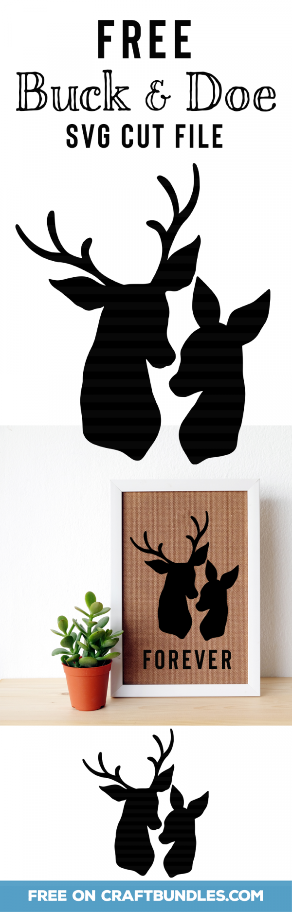 Buck and Doe Deer Die Cuts