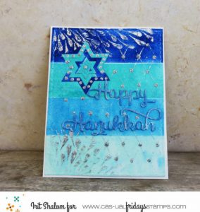 Mixed Media Hanukkah Card