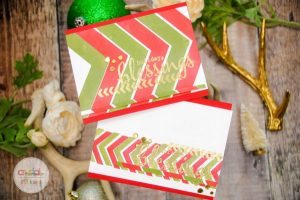 Chevron Pattern Christmas Cards