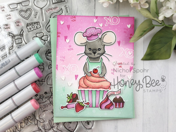 Valentine Mouse Baking Card