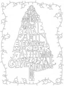 Five Whimsical Christmas Coloring Pages