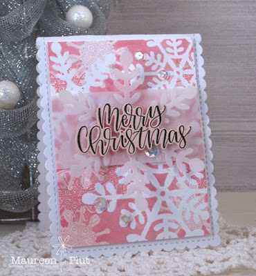 Stenciled Snowflakes Card