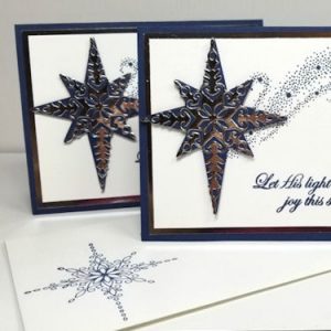 Silver Star Christmas Card