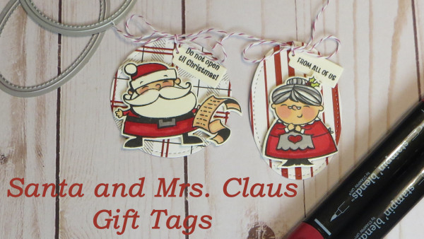 Santa and Mrs. Claus Christmas Gift Tags