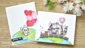 5 Valentine Cards with Critters