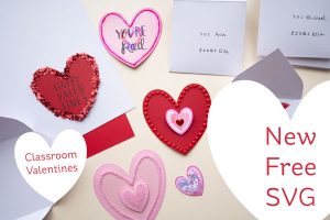 Classroom Valentines Cut Files