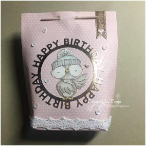 Paper Gift Bag with Chopstick Closure