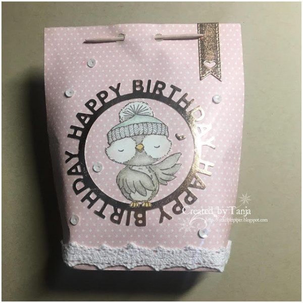 Paper Gift Bag with Chopstick Closure