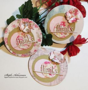 Round Shaped Thank You Cards