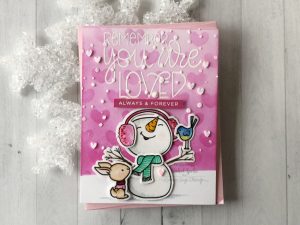 Snowman Valentine Day Card