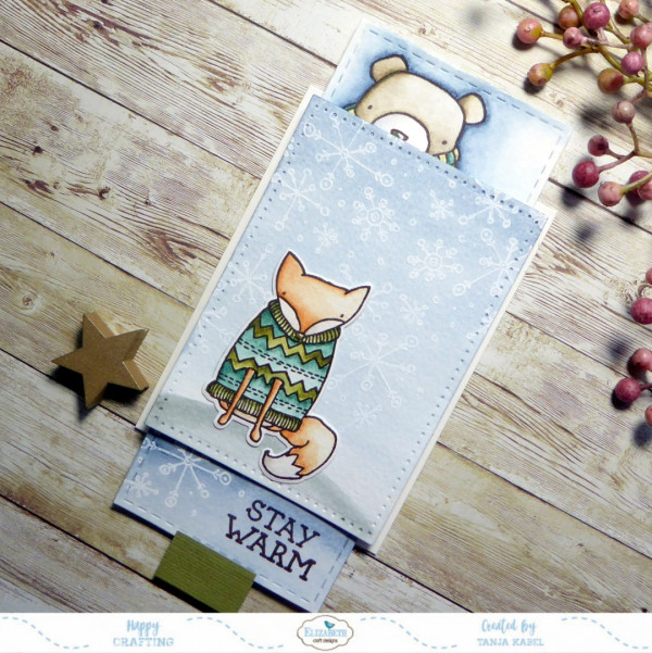 Winter Animals Slider Card