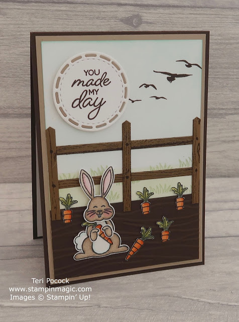 Bunny in the Carrot Patch Card