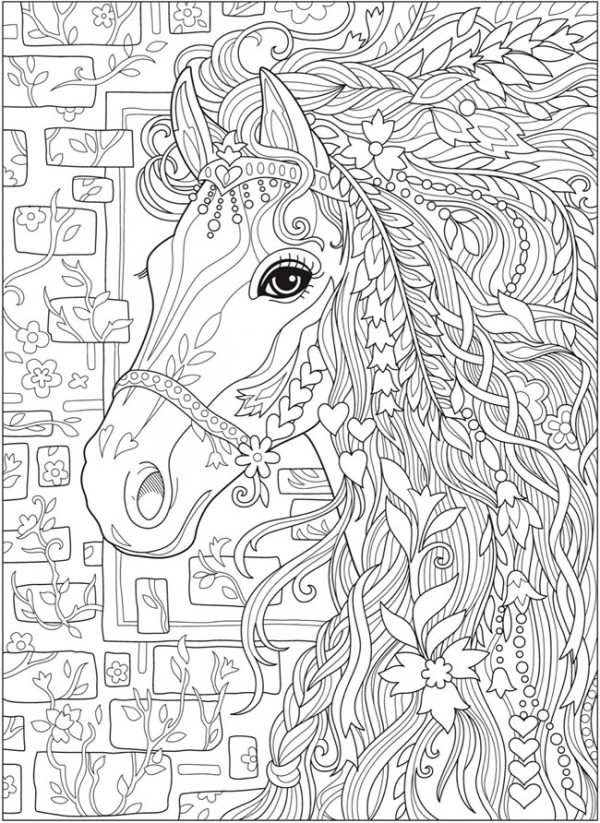 5 Fantasy Horse Coloring Pages