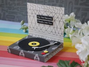 Record Player Pop Up Card