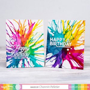 Blown Watercolor Cards