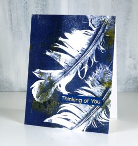 Feather Print Cards