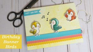 Birthday Banner Birds Card