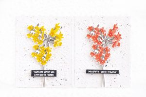 Floral Cards with Background Texture