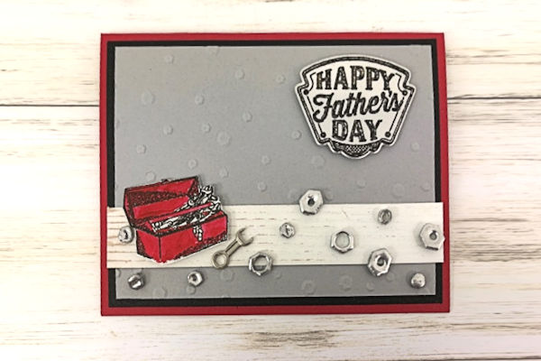 Father's Day Card with Faux Hardware