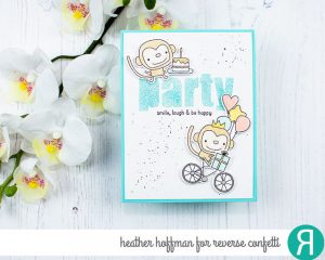 Custom Glitter Card Sentiment